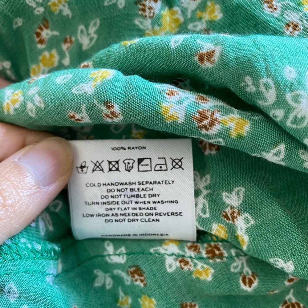 Floral Green summer dress - Picture 7 of 8